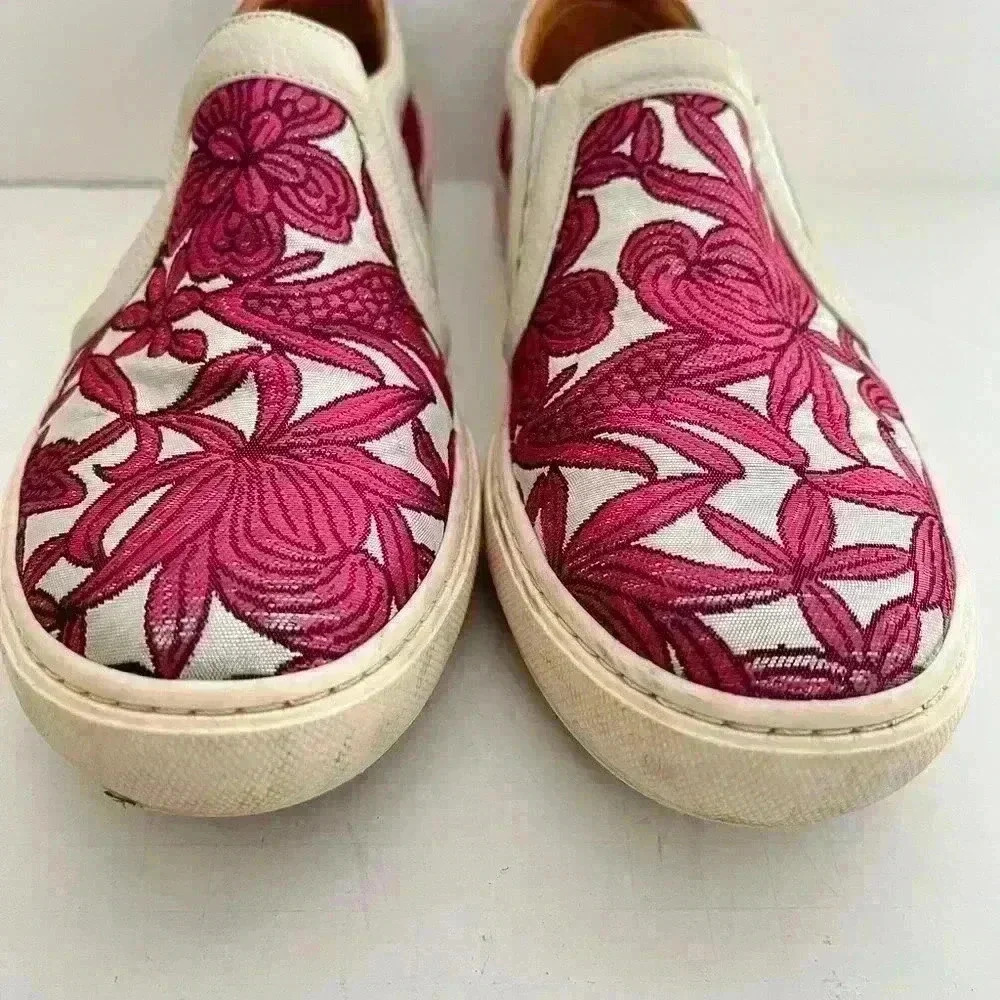 Jazmin Chebar Embroidered Slip-On Sneakers. - Picture 4 of 8